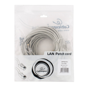 Кабель (патч-корд) UTP 5Е категория, RJ-45, 10 м, CABLEXPERT, для подключения по локальной сети LAN, PP12-10M