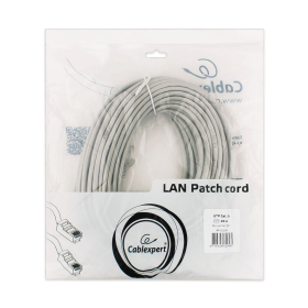 Кабель (патч-корд) UTP 5Е категория, RJ-45, 20 м, CABLEXPERT, для подключения по локальной сети LAN, PP12-20M