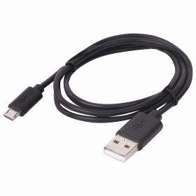 Кабель USB 2.0 – micro USB, 1 м, SONNEN, медь, для передачи данных и зарядки, черный, 513115