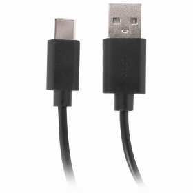 Кабель USB 2.0 – Type-C, 1 м, SONNEN, медь, для передачи данных и зарядки, черный, 513117