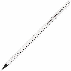 Карандаш чернографитный BRAUBERG "PREMIUM TURKEY", 1 шт., "Dots", НВ, ассорти, дисплей, 181563