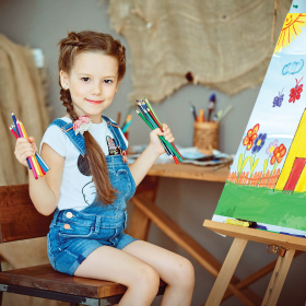 Карандаши цветные акварельные ЮНЛАНДИЯ "ЮНЫЙ ВОЛШЕБНИК", 24 цвета, шестигранные, грифель 3 мм, натуральное дерево, 181404