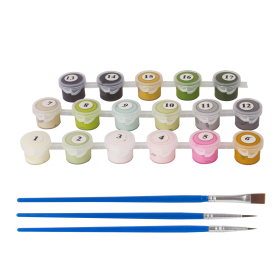 Картина по номерам 40х50 см, ОСТРОВ СОКРОВИЩ "Панды", на подрамнике, акриловые краски, 3 кисти, 662471