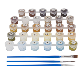 Картина по номерам 40х50 см ОСТРОВ СОКРОВИЩ "Париж", на подрамнике, акриловые краски, 3 кисти, 662466