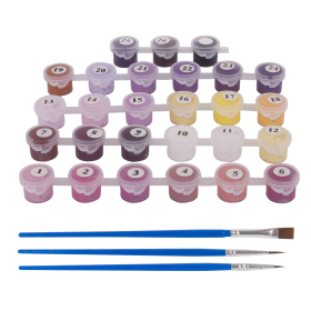 Картина по номерам 40х50 см, ОСТРОВ СОКРОВИЩ "Цветущая сакура", на подрамнике, акриловые краски, 3 кисти, 662494