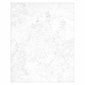 Картина по номерам 40х50 см, ОСТРОВ СОКРОВИЩ "Замок Нойшванштайн Бавария", на подрамнике, акрил, кисти, 663281