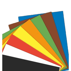 Картон цветной А4 немелованный, 8 листов, 8 цветов, в папке, "Антошка", 205х293 мм, НКЦ201