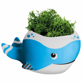 КАШПО ИЗ ГИПСА СО МХОМ, с красками и кистью для росписи, ассорти, BRAUBERG KIDS, 666012