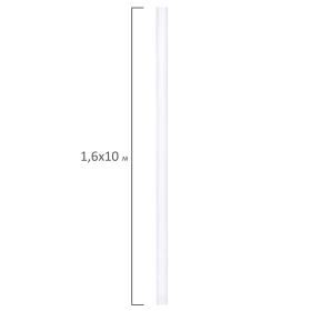 Холст в рулоне BRAUBERG ART CLASSIC, 1,6x10 м, грунт., 380 г/м2, 100% хлопок, среднее зерно, 191032