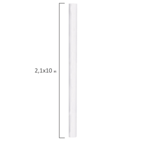 Холст в рулоне BRAUBERG ART CLASSIC, 2,1x10 м, грунт., 380 г/м2, 100% хлопок, среднее зерно, 191033