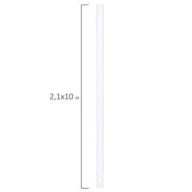 Холст в рулоне BRAUBERG ART DEBUT, 2,1x10 м, грунт., 280 г/м2, 100% хлопок, мелкое зерно, 191031