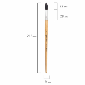 Кисть BRAUBERG, белка, круглая, № 7, 200184