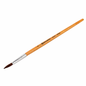 Кисть BRAUBERG, пони, круглая, № 4, 200190