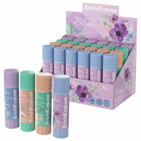 Клей-карандаш ERICH KRAUSE "EasyStick Pastel Bloom", 13 г, 60498
