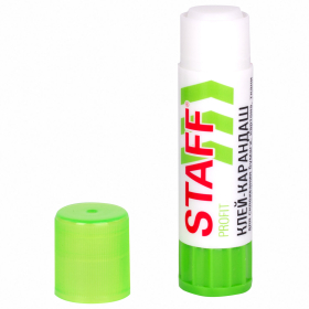 Клей-карандаш УСИЛЕННЫЙ STAFF Profit, 15 г, PVP-основа, 228661
