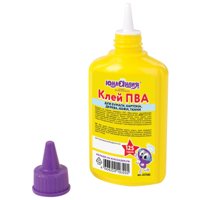 Клей ПВА ЮНЛАНДИЯ (бумага, картон, дерево), 125 г, 227382