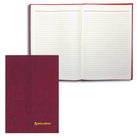 Книга учета 96 л., линия, твердая, бумвинил, блок офсет, А4 200х290 мм, BRAUBERG, 130070