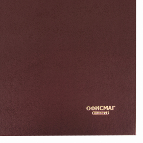 Книга учета 96 л., линия, твердая, бумвинил, блок офсет, А4 200х290 мм, ОФИСМАГ, 130178