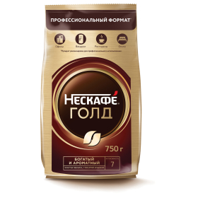 Кофе молотый в растворимом NESCAFE "Gold" 750 г, сублимированный, 12348310