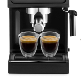 Кофеварка рожковая DELONGHI ECP31.21, 1100 Вт, объем 1 л, ручной капучинатор, черная