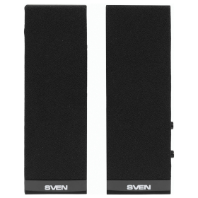 Колонки компьютерные SVEN 230, 2.0, 2х2 Вт, пластик, черные, SV-0110230BK