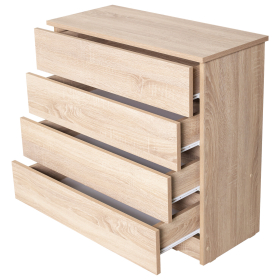 Комод BRABIX "Scandi CM-001", 750х330х730 мм, 4 ящика, ЛДСП, дуб сонома, 641901, ЦБ013659 -2