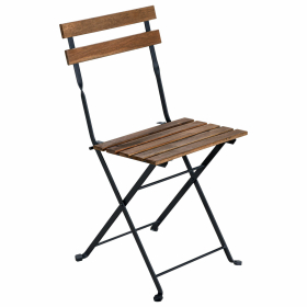 Комплект складной мебели (стол и 2 стула) NOSTRESS Woodstock FS-003A, металл черный,, 680060