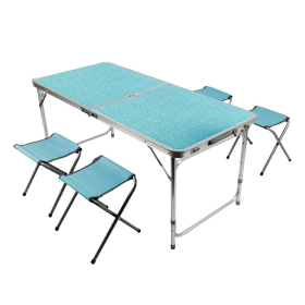 Комплект складной мебели (стол и 4 стула), туристический, садовый, СТАНДАРТ, DASWERK, 680045