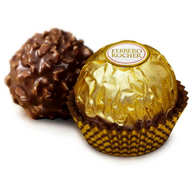Конфеты шоколадные FERRERO "Rocher" с лесным орехом, 75 г, пенал, 09020СТ0000114