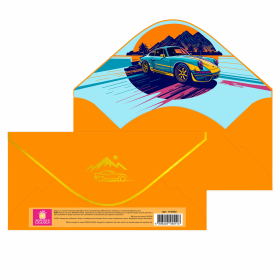 Конверт для денег "Soft Style" 166х82 мм, софт-тач, фольга, ЗОЛОТАЯ СКАЗКА, 6 дизайнов, 116362