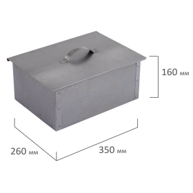 Коптильня двухъярусная металлическая, размер 350х260х160 мм, в гофрокоробе, 701730