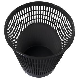 Корзина для бумаг, 11 л, сетчатая, черная, BRAUBERG, 230441