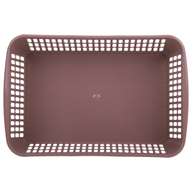 Корзинка 4 литра универсальная, 9,5х30х19,5 см, для хранения, пластик, ассорти, 332, 433320065