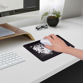 Коврик для мыши SONNEN "LEOPARD", резина + ткань, 220х180х3 мм, 513314