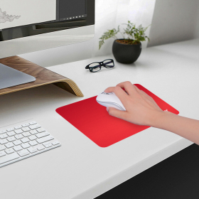 Коврик для мыши SONNEN "RED", резина + ткань, 220х180х3 мм, 513306