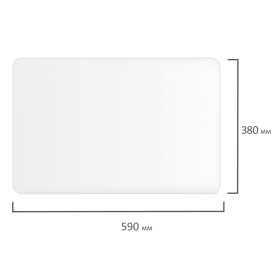 Коврик-подкладка настольный для письма, 38х59 см, STAFF, прозрачный, 237088