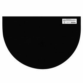 Коврик придверный 60х90 см, ВЕНГЕ, грязезащитный, 430 г/м2, ПОЛУКРУГ, фактурный ЧЕШУЙКИ, ЛЮБАША, 701053