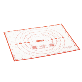Коврик силиконовый для раскатки/запекания 30х40 см, красный, DASWERK, 608424