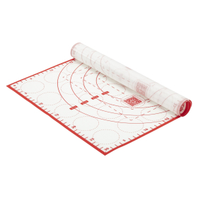 Коврик силиконовый для раскатки/запекания 30х40 см, красный, DASWERK, 608424