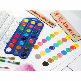 Краски акварельные "Я - Художник!", медовые, 24 цвета, круглые кюветы, Невская Палитра, 227421539