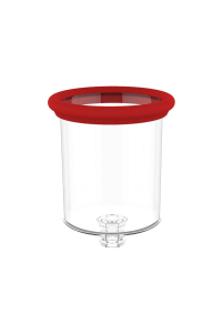 Красный двойной стимулятор Georgia - вибратор и вакуумная помпа