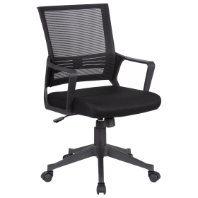 Кресло BRABIX "Balance MG-320", с подлокотниками, черное, 531831