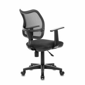 Кресло BRABIX "Drive MG-350", с подлокотниками, сетка, черное, 532082