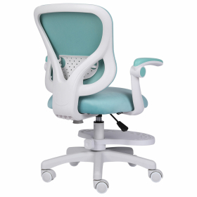 Кресло детское с подставкой для ног BRABIX "Sky MG-206", велюр, голубое, 533155