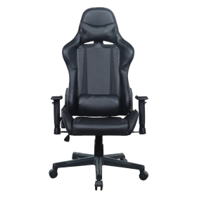 Кресло компьютерное BRABIX "GT Carbon GM-115", две подушки, экокожа, черное, 531932