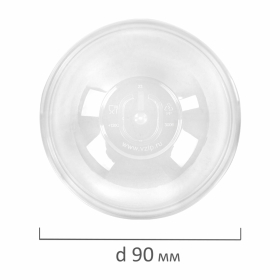 Крышка купольная для стакана d 90 мм, прозрачная, полипропилен, ВЗЛП, 3006П
