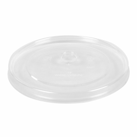 Крышка плоская для стакана d 90 мм, прозрачная, полипропилен, ВЗЛП, 3007П