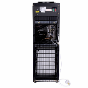 Кулер для воды SONNEN FSC-02W TURBO напольный, ТУРБОНАГРЕВ/ОХЛАЖДЕНИЕ КОМПРЕССОРНОЕ, шкаф, 2 крана, черный, 456171