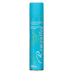 Лак для волос с провитамином B5 200 мл, РОМАНТИКА, очень сильная фиксация, СИБИАР, 5-01.04.148.12