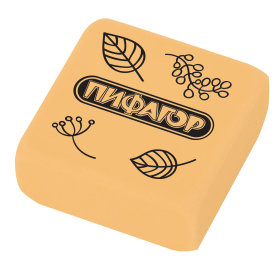 Ластик ПИФАГОР "Softy", 27х27х12 мм, цвет ассорти, прямоугольный, 228711